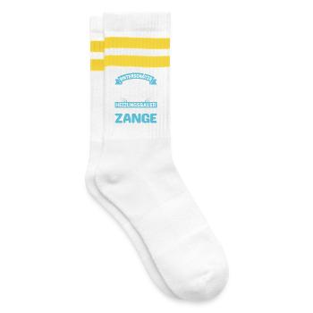 Heating Engineer Heating Construction Plumber Plumber - Striped tennis socks - white/yellow - Right