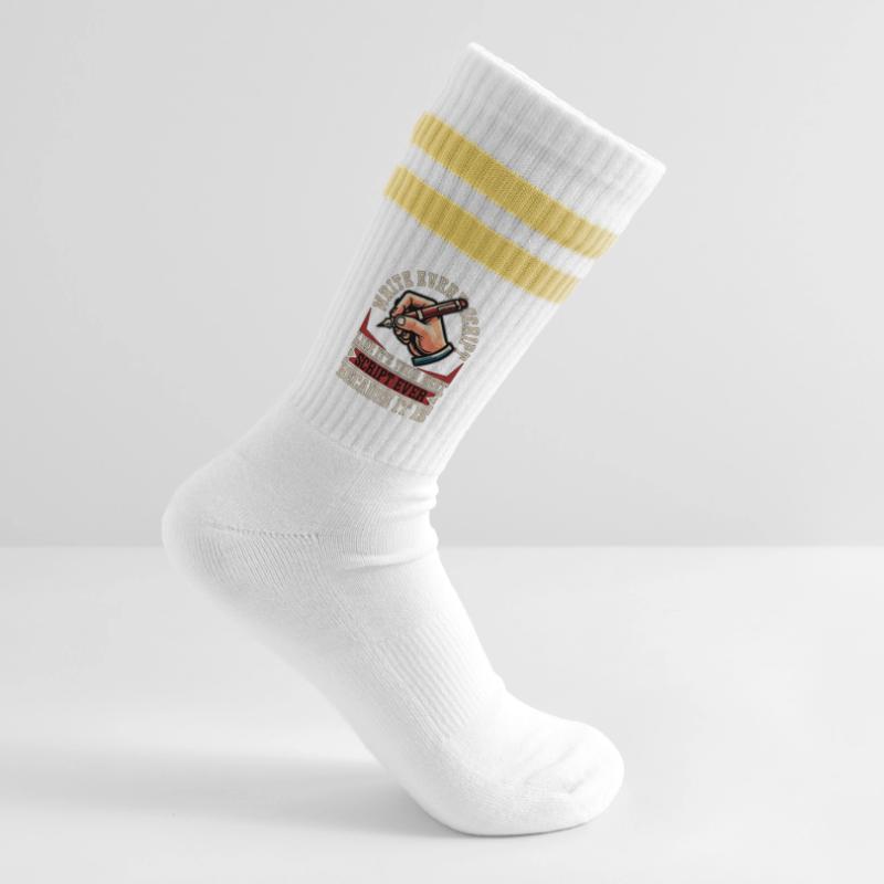 Scénariste Écrivez chaque scénario comme un script Chaussettes de tennis