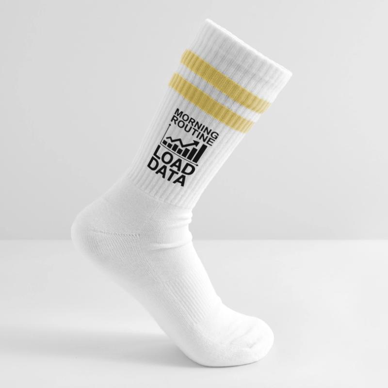 Data Analyst Saying Funny Data Analyst Gift Striped tennis socks