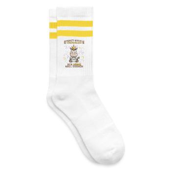 Gaming Master - Striped tennis socks - white/yellow - Right
