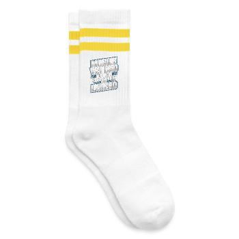 Mobile Vet Dad The Idol The Myth Veterinary Clinic - Striped tennis socks - white/yellow - Right