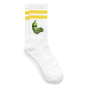 Aneth avec Concombre - Chaussettes de tennis - blanc/jaune - Droite