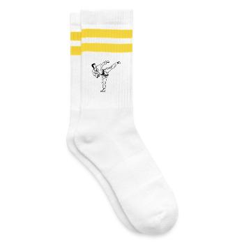 Sketch de karaté - Chaussettes de tennis - blanc/jaune - Droite