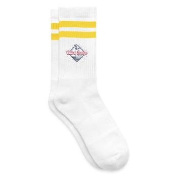 Baton Rouge City, Louisiane, États-Unis, États-Unis - Chaussettes de tennis - blanc/jaune - Droite