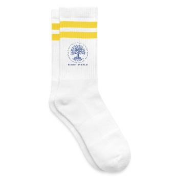 Arbre du repos et racines - Chaussettes de tennis - blanc/jaune - Droite