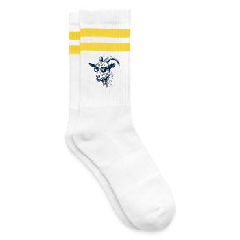 Great Goat - Striped tennis socks - white/yellow - Right