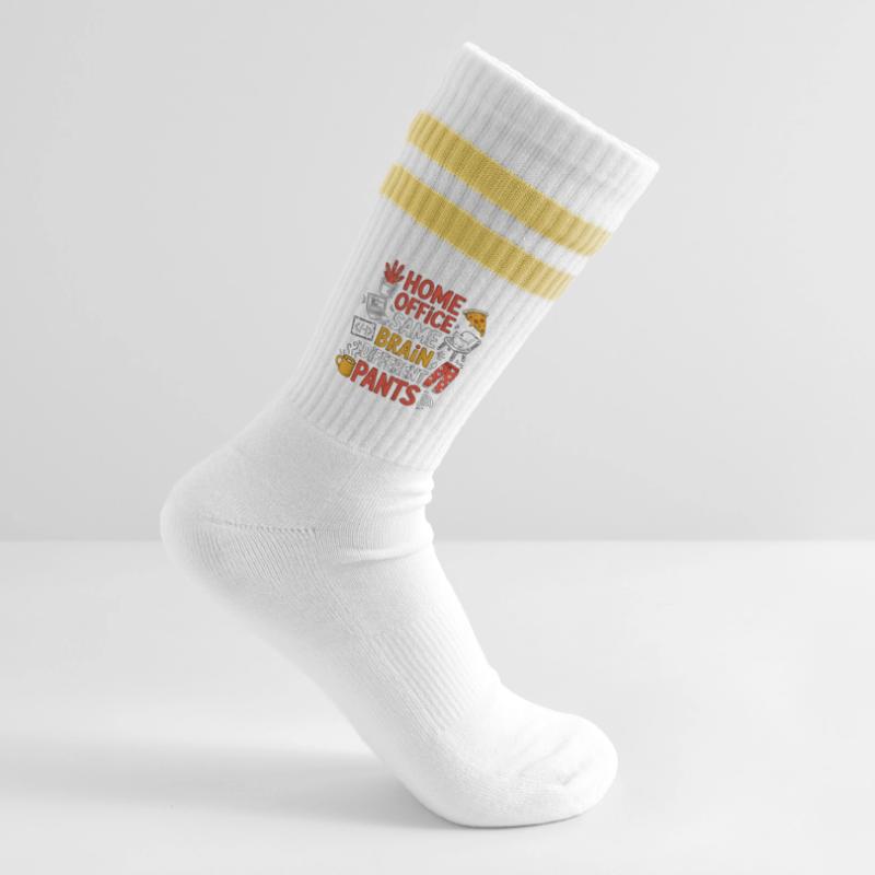 Remote Developer Home Office Same Web Developer Striped tennis socks