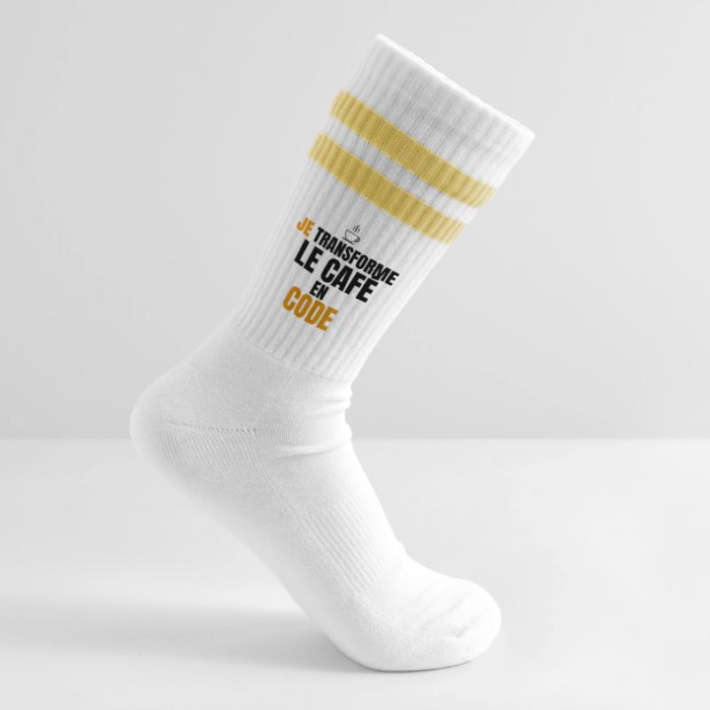 Je transforme le code en café Chaussettes de tennis