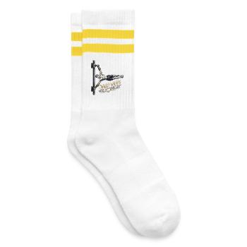 Golden Calisthenics Wrist Wraps - Striped tennis socks - white/yellow - Right