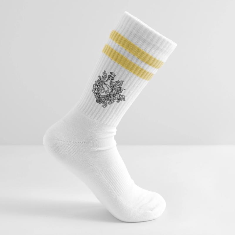 Fiole d'elixir et fleurs Chaussettes de tennis