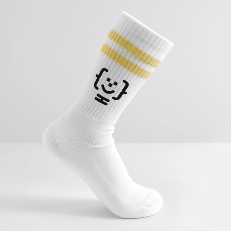 Logo du code du programmeur principal Chaussettes de tennis