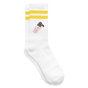 CHEVAL DE CHEVAL DE LOISIR - ZÈBRE - Chaussettes de tennis - blanc/jaune - Droite