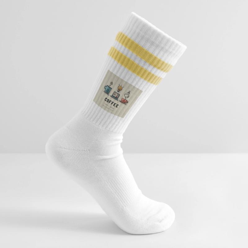 Conception du code du café Chaussettes de tennis