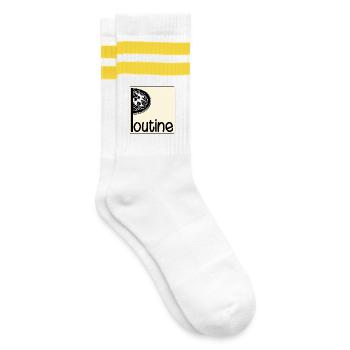 Canada Canadian Dish Poutine - Striped tennis socks - white/yellow - Right
