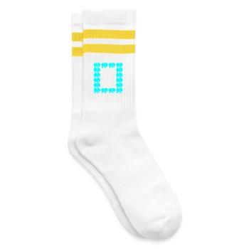 Éléphant - Chaussettes de tennis - blanc/jaune - Droite
