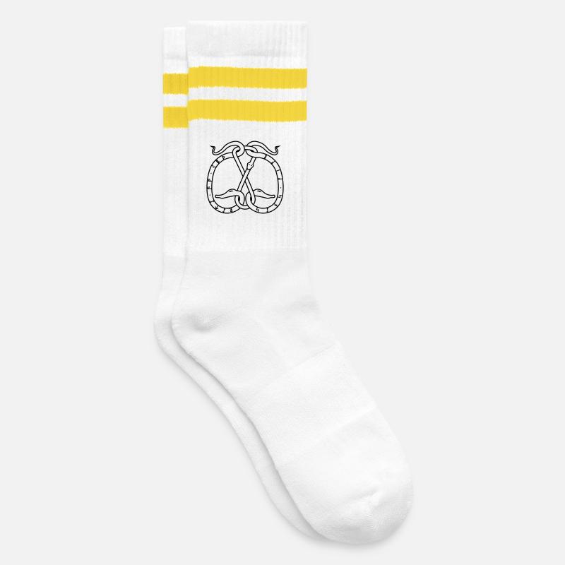Memory - Chaussettes de tennis - blanc/jaune