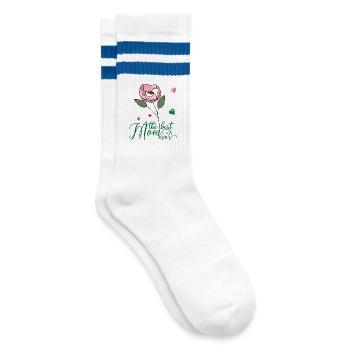 Fête des mères, Rose - Chaussettes de tennis - blanc/bleu - Droite