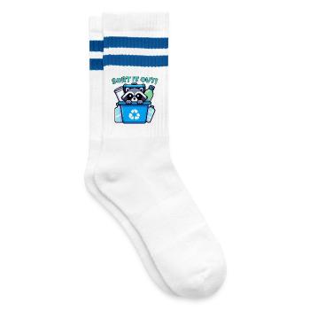 SORT IT OUT! - Striped tennis socks - white/blue - Right