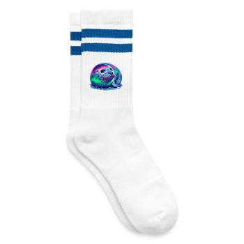Phoque de l’aurore boréale - Chaussettes de tennis - blanc/bleu - Droite