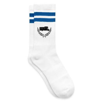 Camping-car en couronne de laurier - Chaussettes de tennis - blanc/bleu - Droite