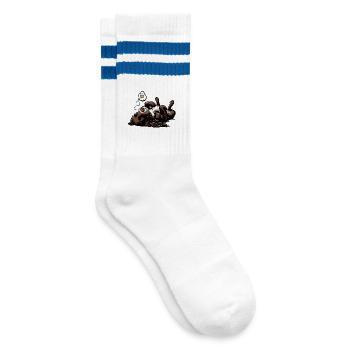 Münsterländer Münsterländer propriétaire Münsterhund - Chaussettes de tennis - blanc/bleu - Droite