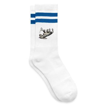 Propriétaire de Weimaraner Passionné de Weimaraner - Chaussettes de tennis - blanc/bleu - Droite