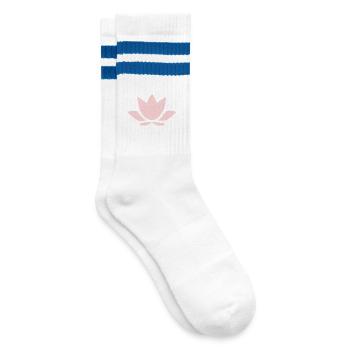 Fleur de lotus, symboles de yoga fleur de lotus, rose pastel - Chaussettes de tennis - blanc/bleu - Droite