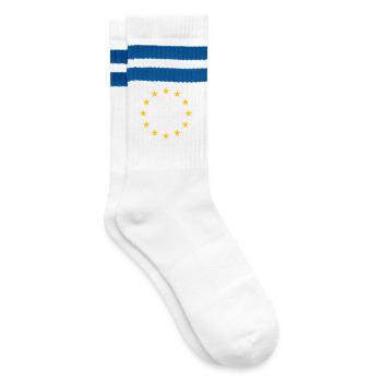 L’Europe d’abord ! L’Europe d’abord ! (2C) - Chaussettes de tennis - blanc/bleu - Droite
