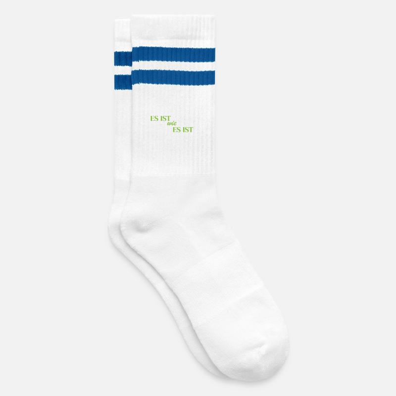 C’est ce que c’est - Chaussettes de tennis - blanc/bleu