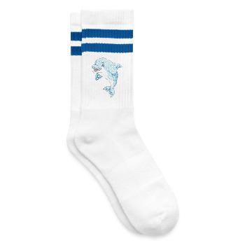 VSP Bubble Dolphin - Striped tennis socks - white/blue - Right