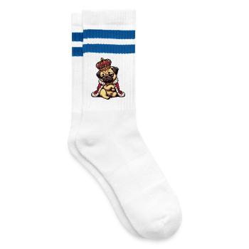 Carlin Carlin Propriétaire de carlin Amoureux du carlin Porte-carlin - Chaussettes de tennis - blanc/bleu - Droite