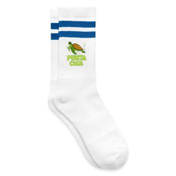 Illustration de Punta Cana-Tortues de mer - Chaussettes de tennis - blanc/bleu - Droite