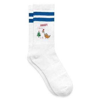 Joyeux Noël - Chaussettes de tennis - blanc/bleu - Droite