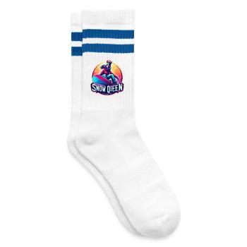 Reine des neiges Snowboard d’hiver Queen Design - Chaussettes de tennis - blanc/bleu - Droite