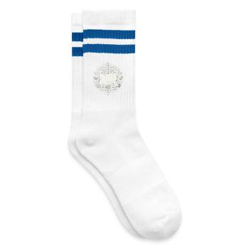 Jesus is coming soon Cosmic Circle - Striped tennis socks - white/blue - Right