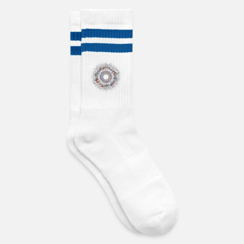 Mandala du Vide - Chaussettes de tennis - blanc/bleu