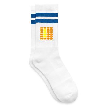 Éléphant - Chaussettes de tennis - blanc/bleu - Droite