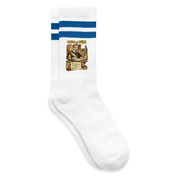 Lope de Vega - Chaussettes de tennis - blanc/bleu - Droite