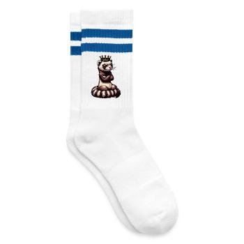 Furet Ferret Holder Furet Propriétaire - Chaussettes de tennis - blanc/bleu - Droite
