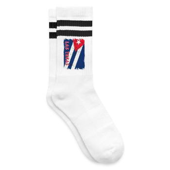 Drapeau vintage Las Tunas Cuba - Chaussettes de tennis - blanc/noir - Droite