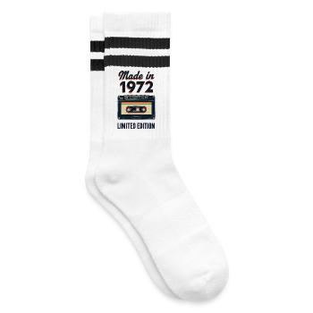 Produit en 1972 – Édition limitée - Chaussettes de tennis - blanc/noir - Droite