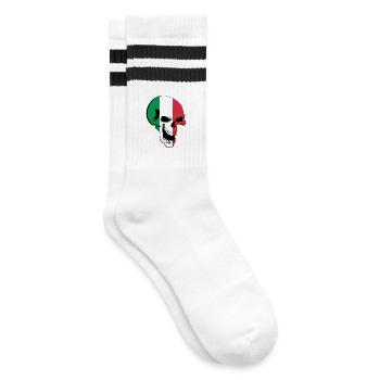 Tête de mort Italie - Chaussettes de tennis - blanc/noir - Droite