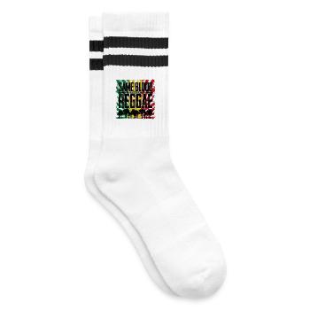Même sang, racines différentes Design - Chaussettes de tennis - blanc/noir - Droite