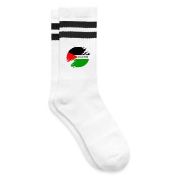 District de Palestine - Chaussettes de tennis - blanc/noir - Droite