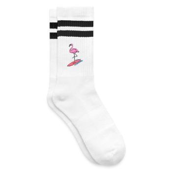 Cool Flamingo surf vacances été soleil vacances - Chaussettes de tennis - blanc/noir - Droite
