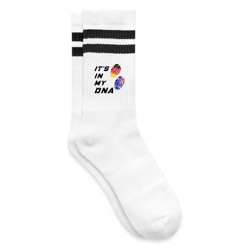 In my DNA Germany and Australia / present - Striped tennis socks - white/black - Right