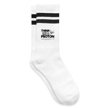 Funny Chemistry Quote Gift For Chemical Engineers - Striped tennis socks - white/black - Right