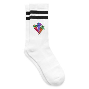 Sac d’école Début de l’école - Chaussettes de tennis - blanc/noir - Droite