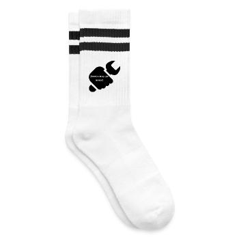 J’peux pas je travaille  - Chaussettes de tennis - blanc/noir - Droite