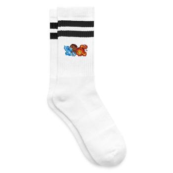 Cool Horses Icelandic Horses Horse Love Gallop - Striped tennis socks - white/black - Right